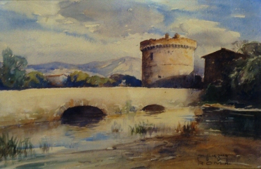 Carl Oscar Borg Roma 11x15 Watercolor