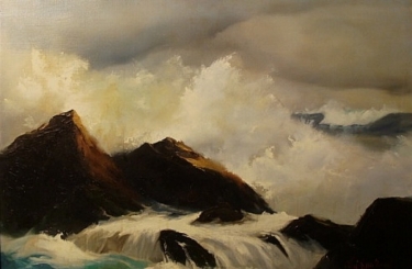 Claire Weidemaar Laguna Surf 20x30 oil