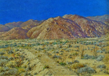 Clarkson Dye Borrego Springs Ocotillo Forest 16x24 Oil on Board