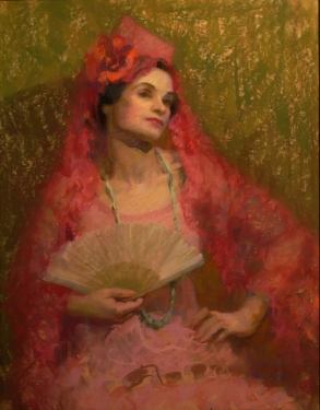 Eleanor Merriam The Contessa 30x24 Pastel