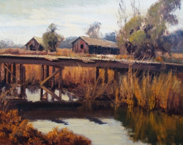 Darwin Duncan Old Bridge 16x20 Oil on Board