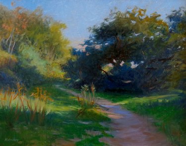 Debra Holladay Shadows Eaton Canyon 16x20 Oil on Board