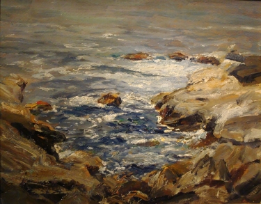 Dedrick Brandes Stuber Study for Laguna Rocks 11x14 Oil on Board