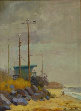 Dick Heimbold Foggy Day 16x12 Oil on Board