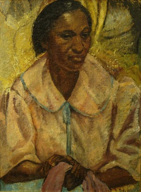 Dickie Elaus Washer Woman 24x30 Oil on Board