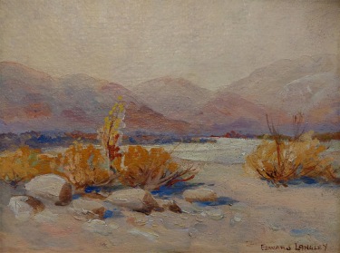 Edward Langley California Desert 7x9 Oil on Board