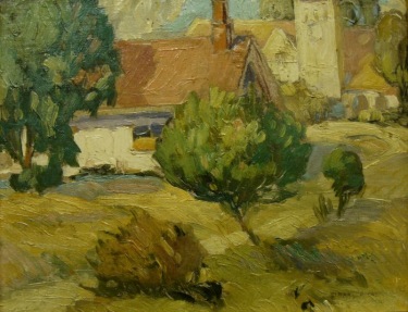 Einar Petersen The Parrish House 8x10 Oil