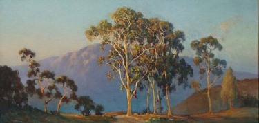 Frank Montague Moore Morning Light 20x40 Oil on Board