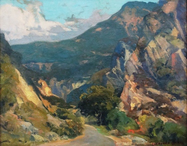 Frederick Becker Malibu Canyon 16x20 Oil on Board