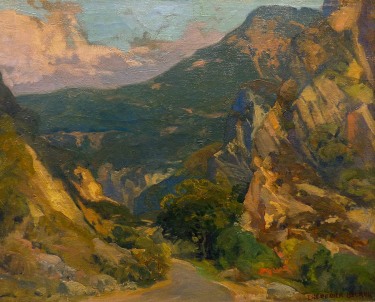 Frederick W Becker Malibu Canyon 16x20 Oil on Board