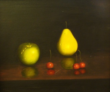 David Tindle Fruit Still Life 24x30 Oil on Canvas