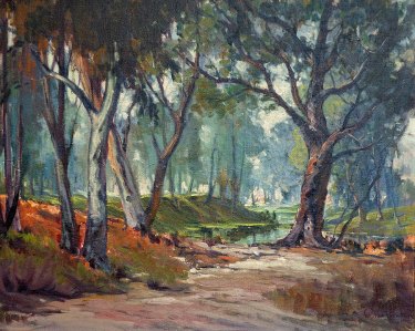 G T Beeson Forest Path 24x30 Oil on Canvas