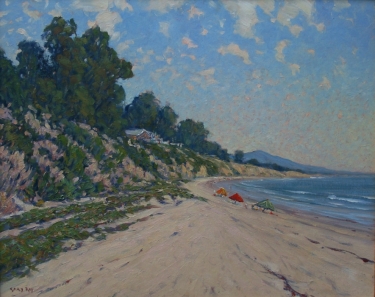 Gary Ray Summerland Beach 24x30 Oil on Canvas