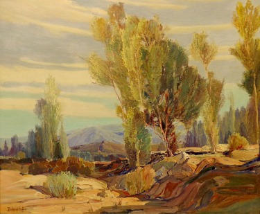 George S Bickerstaff San Fernando Valley 25x30 Oil on Canvas