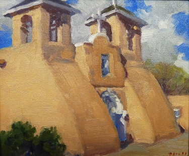 Gregory Hull Rancho de Taos 10x12 Oil on Board