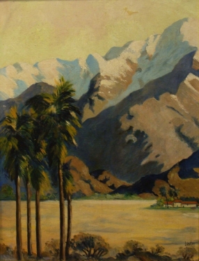 Harold Lauter Near Palm Springs 18x14 Oil on Board