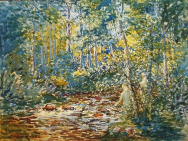 Henning Ryden Forest Interlude 21x27 Watercolor