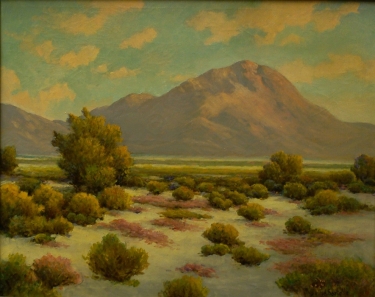 Herbert Sartelle Colorful Desert 24x30 Oil on Canvas