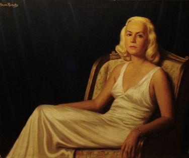 J Mason Reeves Coral Gables Blond 24x30 Oil on Canvas