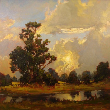 Jan Shmuckal Approaching Storm 24x24 Oil on Canvas