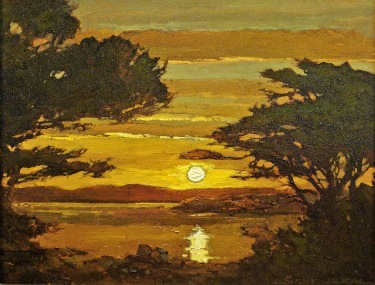 Jan Schmuckal Monterey Sunset 16x20 Oil on Canvas