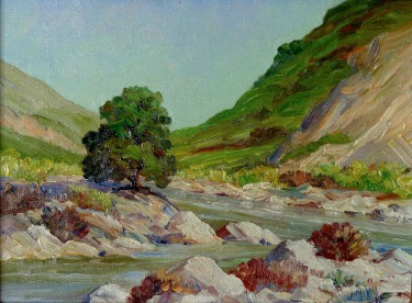 Joane Cromwell San Jacinto River 6x8 Oil on Canvas