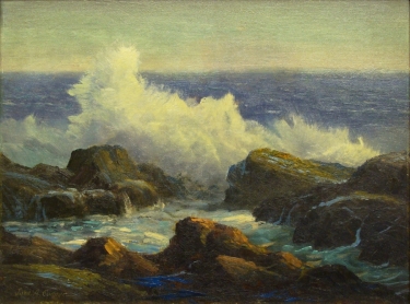 John A. Conner Laguna Breakers 12x16 Oil on Board