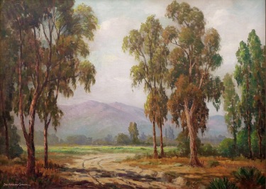 John Anthony Conner Eucalyptus Trees 26x36 Oil on Canvas