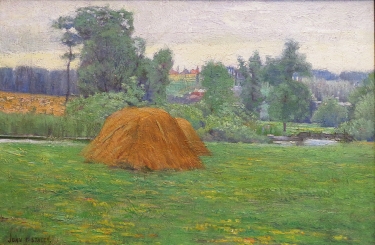 John F. Stacey French Haystack 12x18 Oil on Canvas