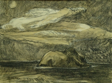 John O. Shea Moonlight on the Ocean