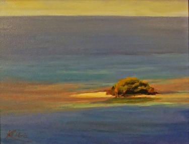 Kendra Page Aruba Blue 12x16 Oil on Canvas