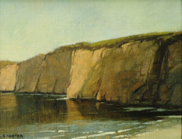 Kevin Courter Cliffs in Light 8x10 Oil on Board