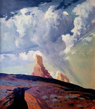 James-Swinnerton-1875-1974-Chimmney-Rocks-16x14-oil-on-canvas-3695