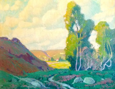 Paul Lauritz Eucalyptus Stand 19x24 Oil on Canvas