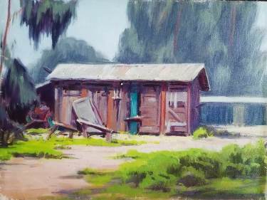 School-of-Sam-Hyde-Harris-Abandoned-Shack-12x16-Oil-on-Board-250