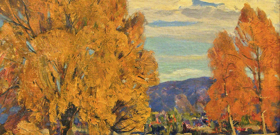 George Bickerstaff Autumn Trees in Big Bear