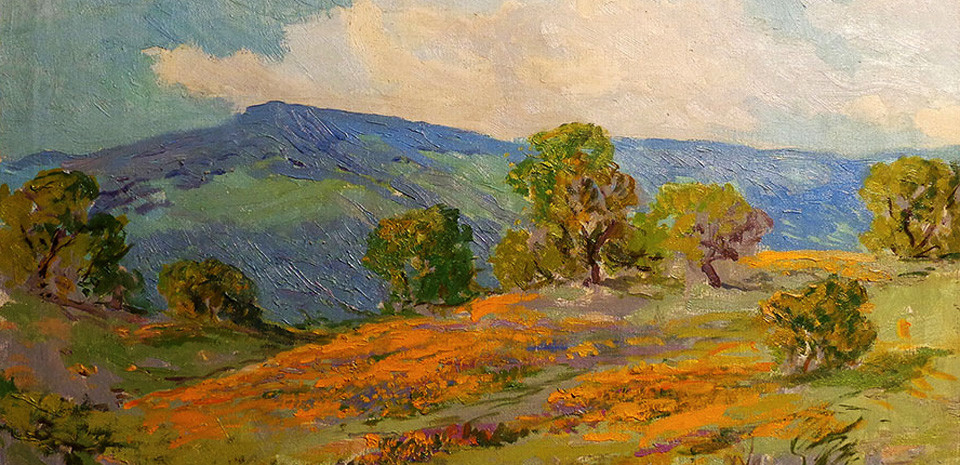 Harry Smith California Poppies and Landscape